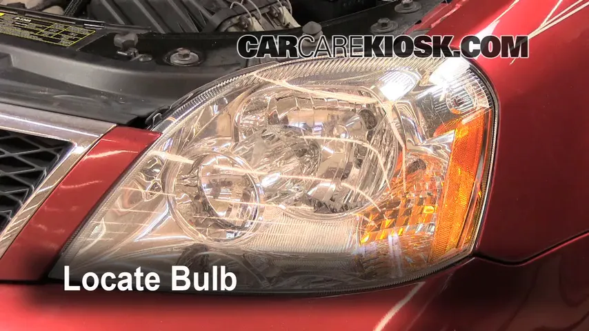 2005 Ford Five Hundred SEL 3.0L V6 Éclairage Feux de route (remplacer l'ampoule)